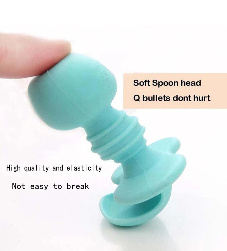 Babies Toddlers Self Feeding Silicone Spoon & Fork Cutlery Set Buy 1 Get 1 Free - Image 4 of 4