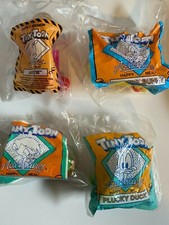 VINTAGE TINY TOON ADVENTURES SET OF 4 MCDONALD'S TOYS SEALED 1992