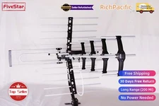 Directional HD TV Antenna Digital VHF UHF Outdoor OTA Pole Splitter Included