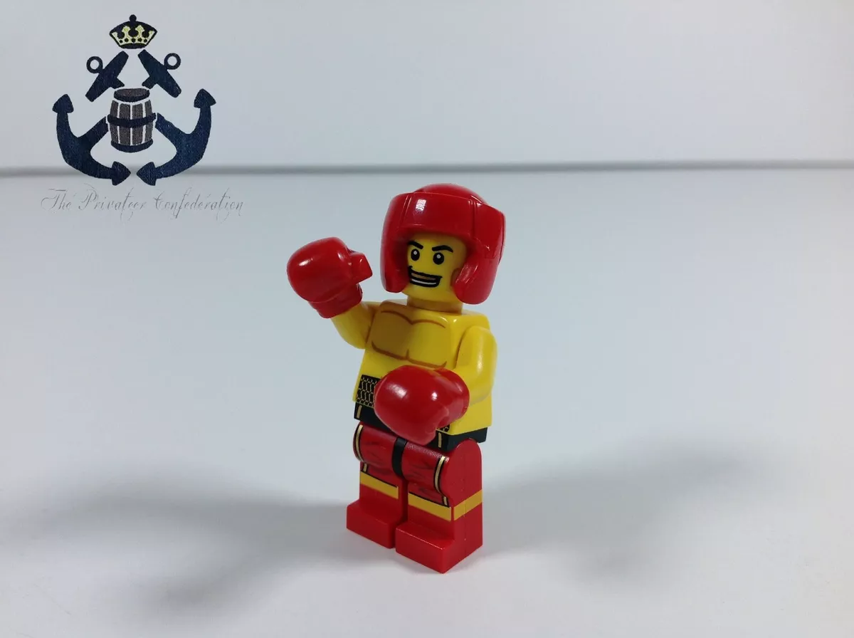 LEGO 2011 Collectible Minifigure Boxer Series 5 col077 Boxing Gloves Helmet