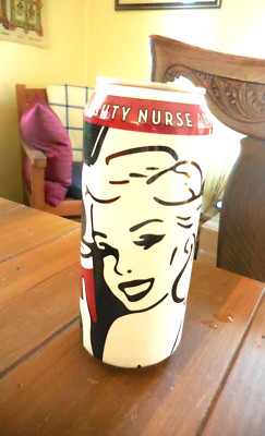 The Naughty Nurse full pint Beer Can, City Steam, CT., empty