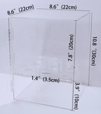 TECHTONGDA Ice Cream Cone Cabinet Enhanced Acrylic Cabinet with 9 Holes New