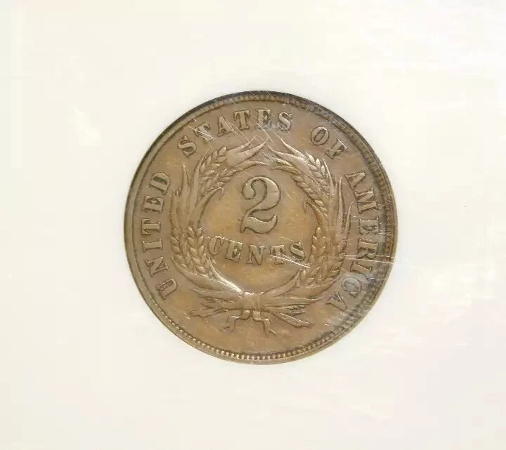 1865/1865 P Two Cent Piece - NGC VF30 BN  VP-002 FS-1302 - Image 4 of 4