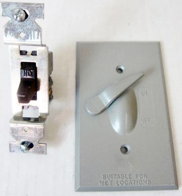AMERICAN ELECTRIC SW-1 LEVER SWITCH COVER AND SINGLE POLE DEVICE, SUITABLE FOR
