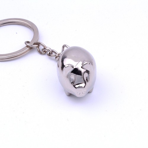 2019 Metal Cute Piggy Pig Men's Women's Keychain Keyring Key Ring Pendant Gift - Picture 2 of 12