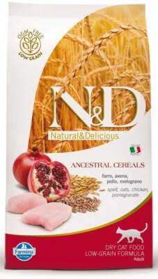 FARMINA N&D Low Ancestral Grain Chicken & Pomegranate Adult Cat 1.5 kg