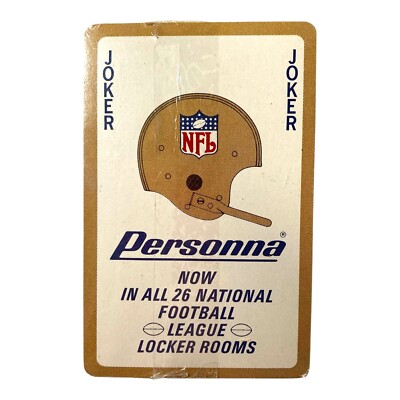Vintage 1970s Personna NFL Playing Card Deck New Sealed National Football League