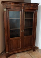 Petite bibliothèque de style restauration deux portes vitrées XIX Siècle