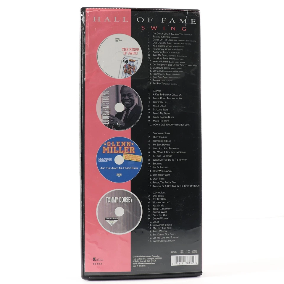 Hall of Fame: Swing (4 CD Box Set, 2004, Delta) Glenn Miller, Louis Armstrong - Image 2 of 4