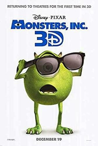 MONSTERS INC 3D MOVIE POSTER 27x40, ORIGINAL, 2-SIDED | eBay
