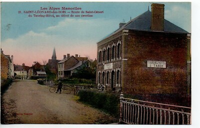 SAINT LEONARD DES BOIS - Sarthe - CPA 72 - le TOURING HOTEL J. TARDY