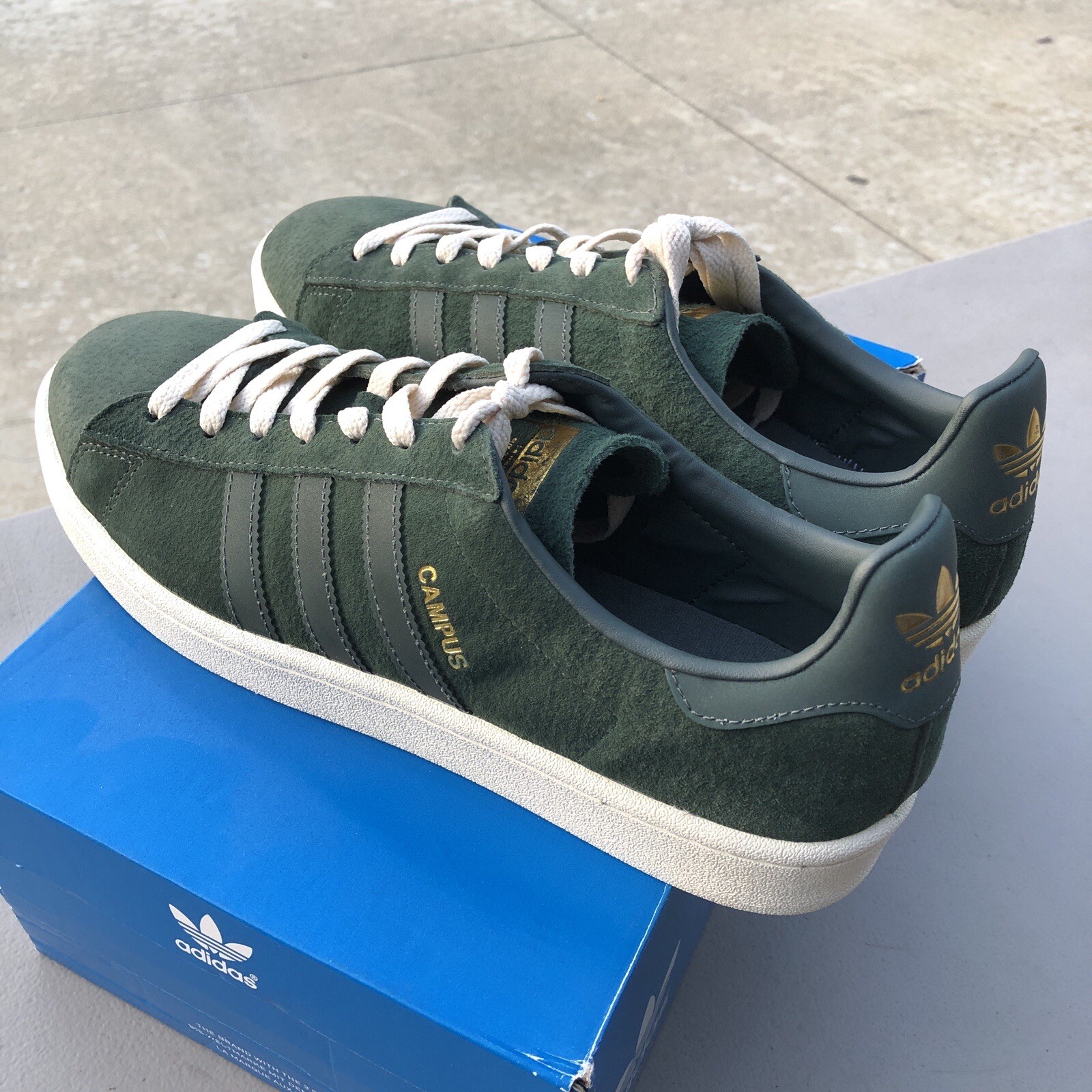 Size 9.5 - adidas Campus Green - BZ0074 
