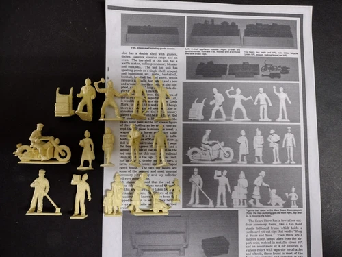 @RARE@ Marx "Sears Shopping Center" Play Set #5490   15pc Figure set Nm Cond.