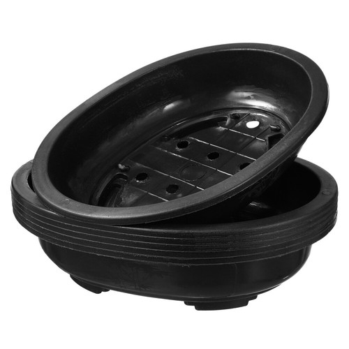 6 Pcs Large Oval Flowerpot Bonsai Training Pots Japanese Plastic