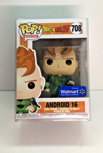 Android 16 Dragon Ball Z Funko Pop 708 Walmart Exclusive Free S/H