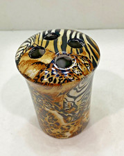 La Vie African Animal Safari Patchwork Print 5  Toothbrush Holder
