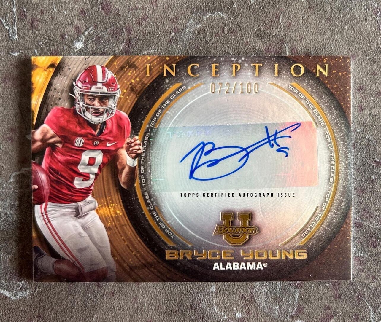 Bryce Young 2022-23 Bowman U Inception Auto 72/100 Alabama