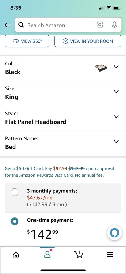 Cabecero de panel plano Prepac King en negro Foto 4 de 4