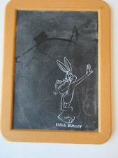Vintage BUGS BUNNY Slate Set Chalkboard Looney Tunes