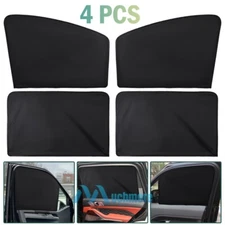 4X Magnetic Car Side Front Rear Window Sun Shade Cover Mesh Shield UV Protection