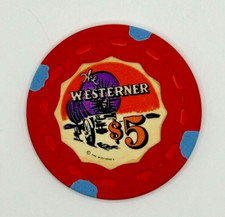 Ficha de casino Westerner Casino Las Vegas 1954 de $5