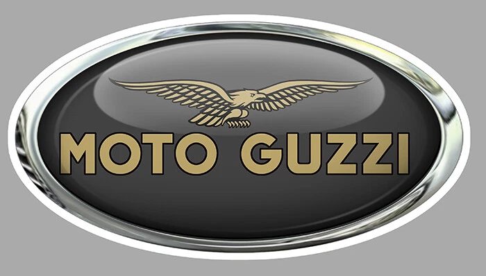 MOTO GUZZI Sticker vinyle laminé ( optical illusion, sham reflet )