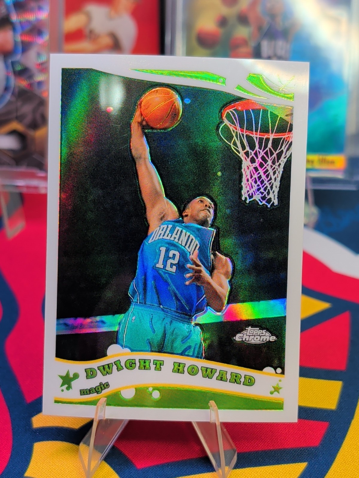 2005-2006 Topps Chrome Refractor #41 Dwight Howard #/999 Magic 2nd Year