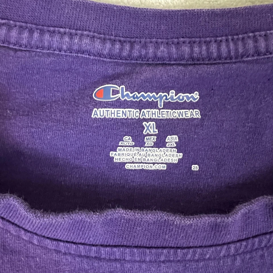 Camiseta TCU Horned Frogs Para Hombres XL Púrpura NCAA Fútbol Manga Corta Apliques Foto 3 de 4