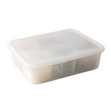 6-teiliges Zwiebel Knoblauch Aufbewahrungsbox Set, PP-Material, Kühlschrank & Mikrowellengeeignet