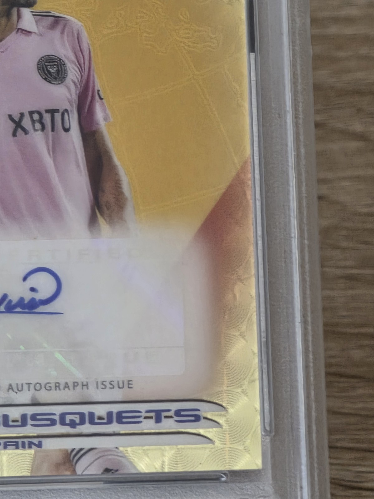 2023 Topps Finest MLS Sergio Busquets 1/1 AUTO SUPERFRACTOR PSA AUTO 10 view 5