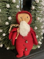 6 SANTA Doll TUCK Primitive Folk Art Christmas Holiday Handmade FREE SHIPPING
