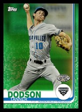 Tanner Dodson 2019 Topps Pro Debut #94 Green #/99 Hudson Valley Renegades
