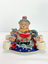 Vintage Christmas Teddy Bear Mini Tea Set 48494 Holiday
