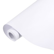 Kraft wrapping paper for decorating, 50x1000cm (10m), white 80GSM