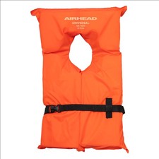 Airhead Youth Type II Keyhole Life Jacket, Coast Guard 1 Pack, Orange