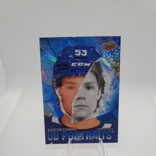 Easton Cowan UD Portraits Speckle RC Rookie 2025-26 Upper Deck #P-57 Maple Leafs