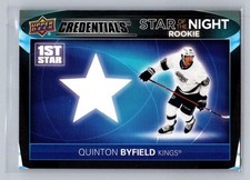 Quinton Byfield 2021-22 Upper Deck Credentials #1SR-7