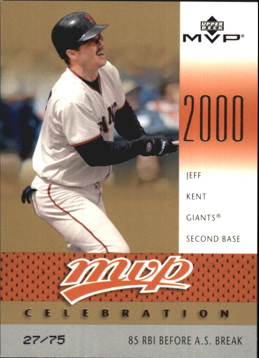2003 Upper Deck MVP Celebration Gold #MVP78 Jeff Kent MM /75