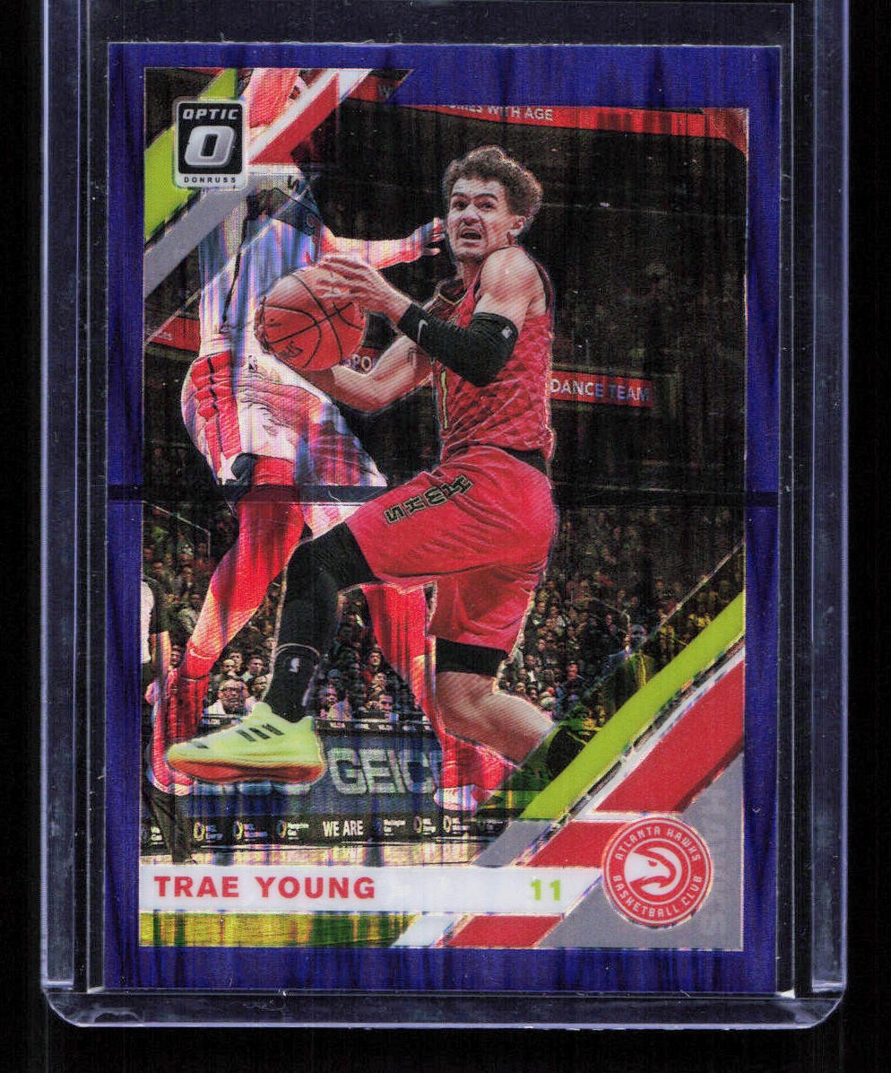 Trae Young 2019-20 Donruss Optic #2 Purple Shock