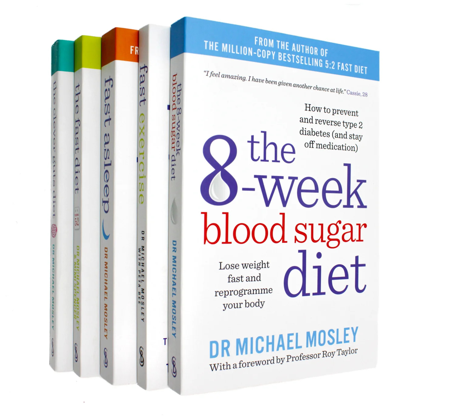 Dr Michael Mosley 5 Books Collection Set (The 8-Week Blood Suga | Michael Mosley