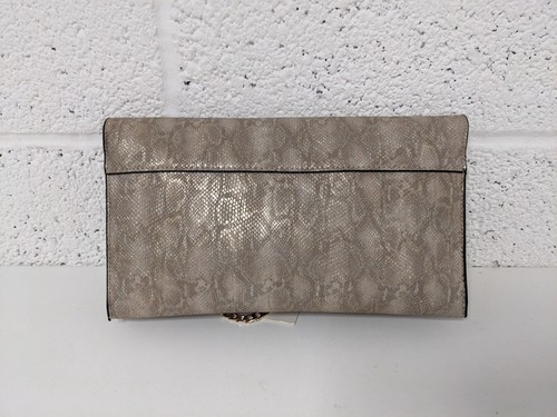 Dune Snakeskin Patterned Bag Beige Gold Chain Shoulder Strap Evening Small - Picture 3 of 9