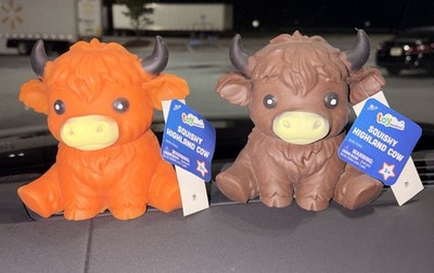 Highland Cow Toymendous Squishy  Sensory Viral TIKTOK LOT OF 2 NEW