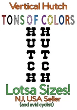 2 Hutch Bikes (Vertical Style) Die Cut Vinyl Decals Free Ship!