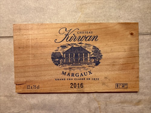 1 Rare Wine Wood Panel Chateau Kirwan Margaux Vintage CRATE BOX SIDE 4/25 118