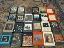 Classic Rock 24 8 Track Tape Lot Aerosmith Kiss Rush Who Beatles Nugent Kansas