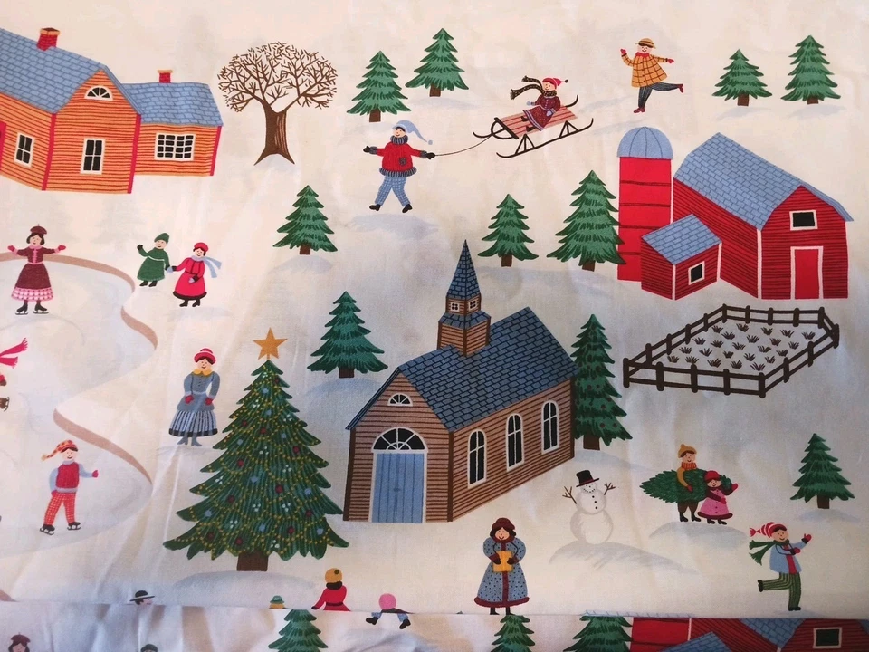 Clothworks Fabric "Christmas Village" Christine Graf Fabric 2 YDS X 44” W - Image 2 of 4