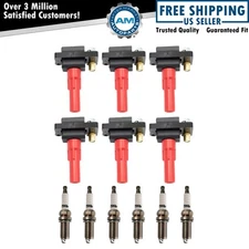 Ignition Coil & Iridium Spark Plug Kit Set for Legacy Outback Tribeca H6