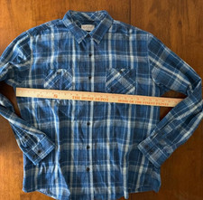 Mens Original Weatherproof Long Sleeve Button Up Flannel Shirt, Size XL