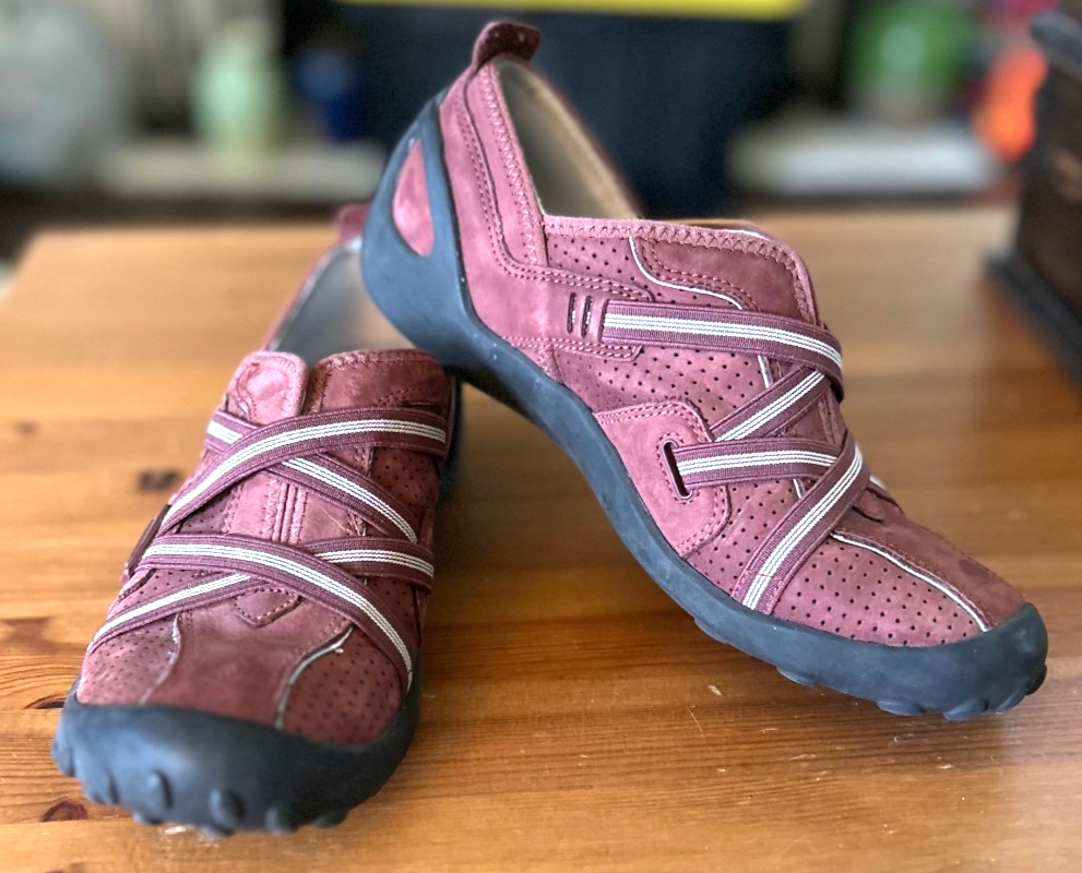 SAOLA Sneakers Privo slip on trekking suola gomma rosso mattone nabuk donna taglia 6