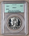 1967 SMS KENNEDY HALF DOLLAR PCGS MS67 (SP67) 518257 - OLD HOLDER